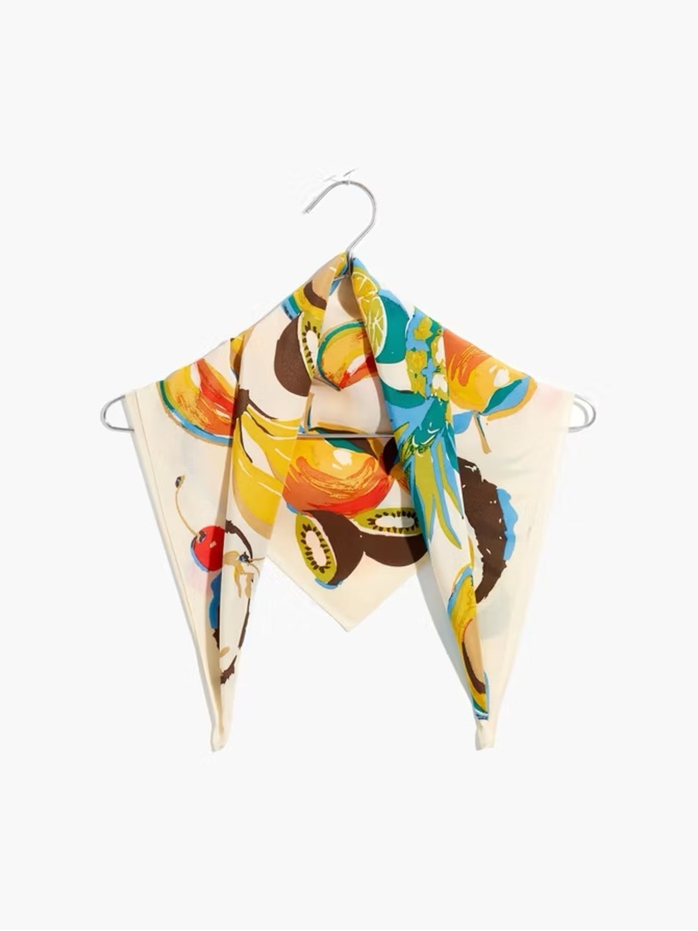 Madewell Silk Bandana Fruit Print